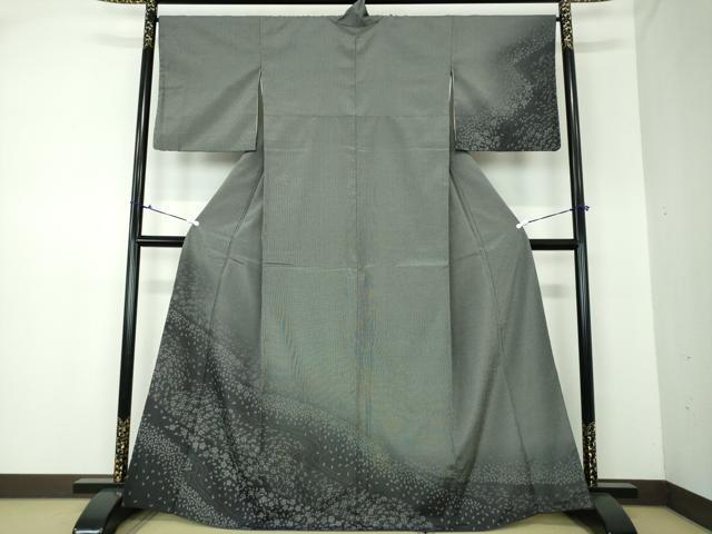 平和屋着物○藤倉守正 本塩沢 やまだ織 訪問着 暈し染め 正絹 逸品