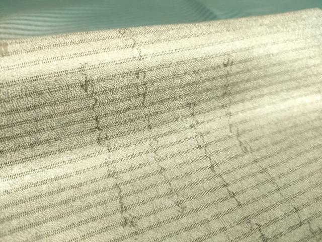 平和屋着物▽松尾光琳 訪問着 無双 絽×絽 絽袷 銀花