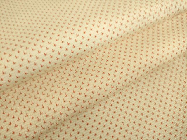 平和屋着物▽本塩沢　単衣　蚊絣　正絹　逸品　DAAQ3602az