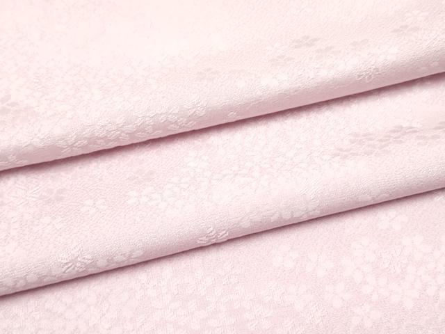 平和屋着物●上質な色無地　花尽くし地紋　淡紅藤色　ますいわ屋扱い　ロング丈　正絹　逸品　DAAR0088yyy