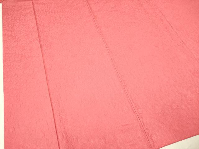 平和屋着物○豪華振袖 色無地 辻が花地紋 臙脂色 正絹 逸品 DAAR0103yyy