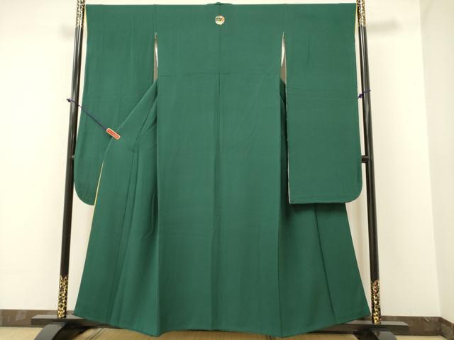 平和屋着物●豪華振袖　色無地　百入茶色　正絹　逸品　DAAR0104yyy