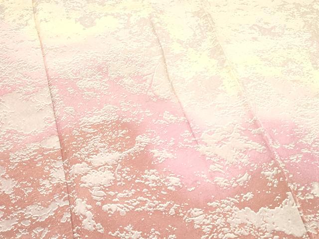 平和屋着物○日展作家 山本唯与志 レリーフ染 訪問着 霞