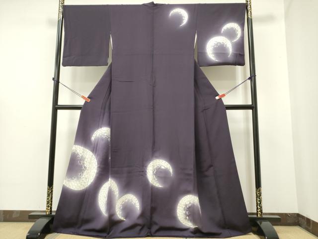 平和屋着物●訪問着　総刺繍　花丸文　暈し染め　銀糸　京都きもの友禅扱い　正絹　逸品　DAAR0196yyy