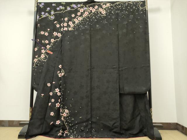 平和屋本店□極上 撫松庵 振袖 市松 兎 鶴 犬 宝尽くし 洗える着物 逸品