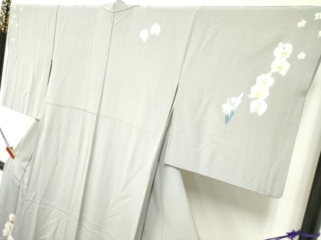 平和屋着物○訪問着 白山紬 友禅 作家物 南天文 銀座おゝ