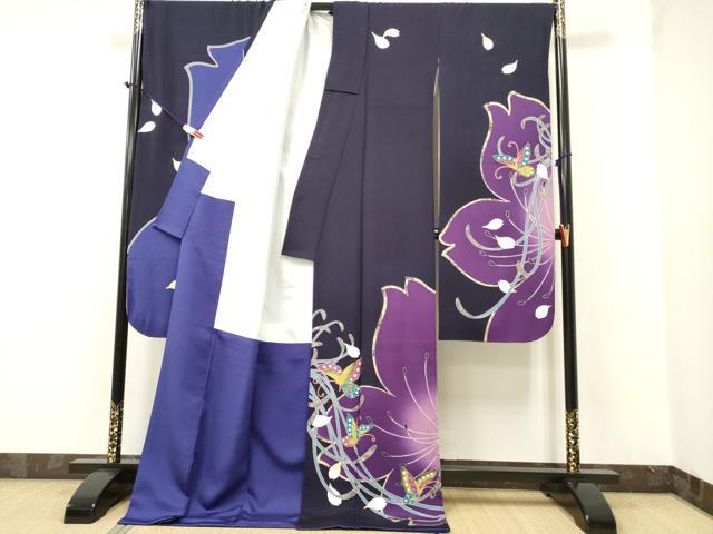 平和屋着物○豪華振袖 鬘帯花文 正絹 逸品 AABC4934zg 平和屋着物