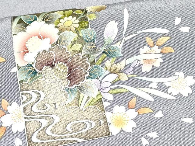 平和屋着物○金彩友禅作家 木村桂友 色留袖 花車文 暈し