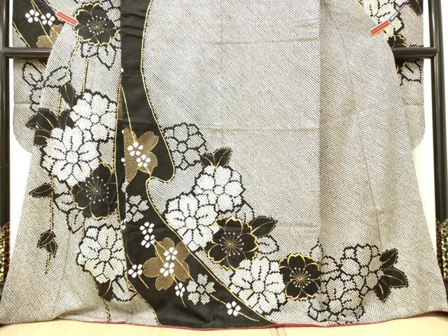 平和屋着物○豪華振袖 絞り 花唐草文 金彩 正絹 逸品 CAAP7123hy