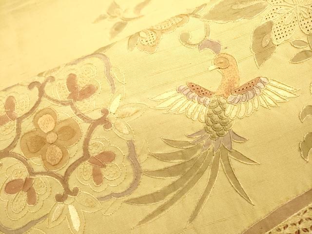 平和屋着物○中国三大刺繍 スワトウ刺繍 汕頭刺繍 総刺繍 太鼓柄