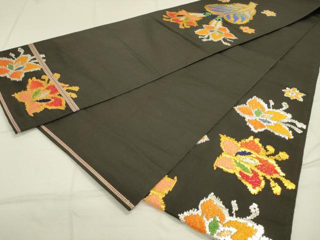 平和屋着物○龍村平蔵製 六通柄 本袋帯 モール一房文