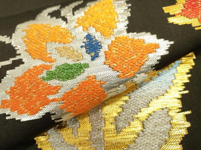 平和屋着物○龍村平蔵製 六通柄 本袋帯 モール一房文