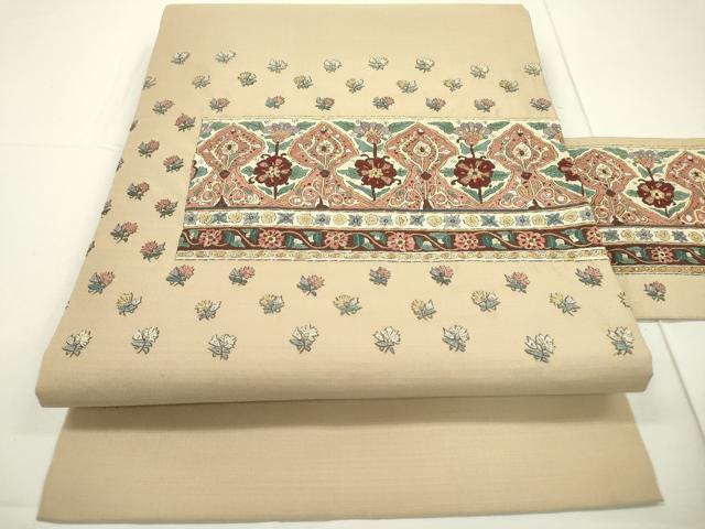 平和屋着物●中国三大刺繍　相良刺繍　蘇州刺繍　総刺繍　九寸名古屋帯　雲娥導　花唐草文　正絹　逸品　DAAR0814fe