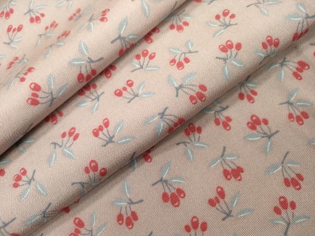 平和屋着物▽上質な小紋　単衣　南天文　正絹　逸品　DAAR0910fe