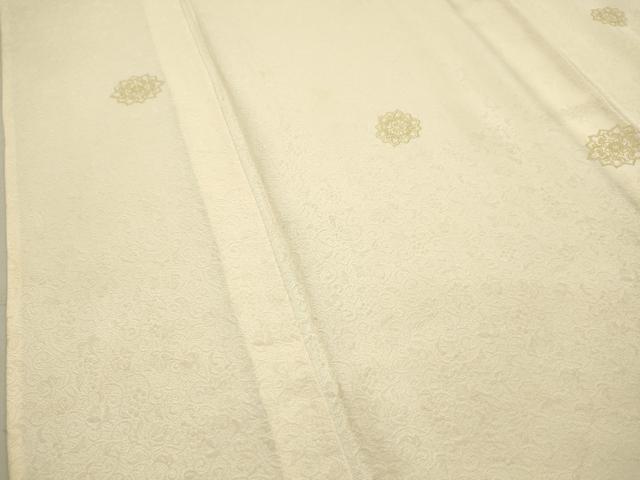 平和屋着物▽上質な小紋　単衣　舞花文　金彩　正絹　逸品　DAAR1263jm_3