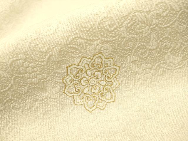 平和屋着物▽上質な小紋　単衣　舞花文　金彩　正絹　逸品　DAAR1263jm_5