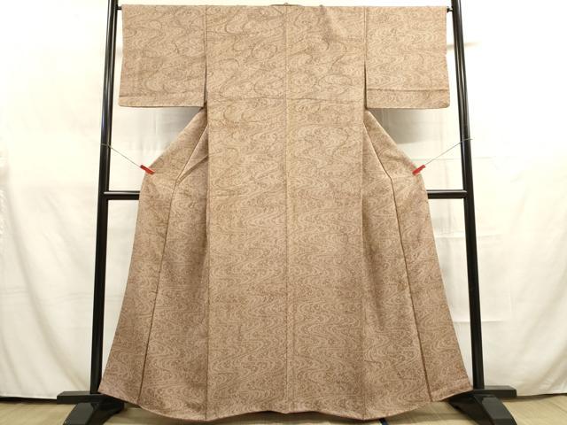 平和屋着物●江戸小紋　流水花文　正絹　逸品　DAAR4264tw 平和屋着物○江戸小紋 流水花文 正絹 逸品 DAAR4264tw