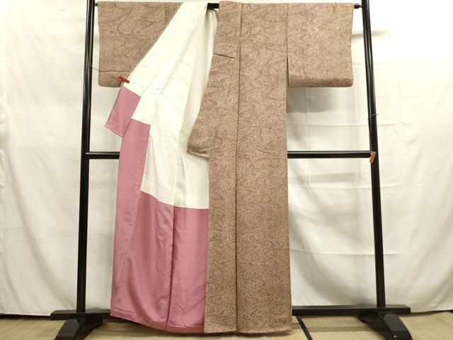 平和屋着物○江戸小紋 流水花文 正絹 逸品 DAAR4264tw