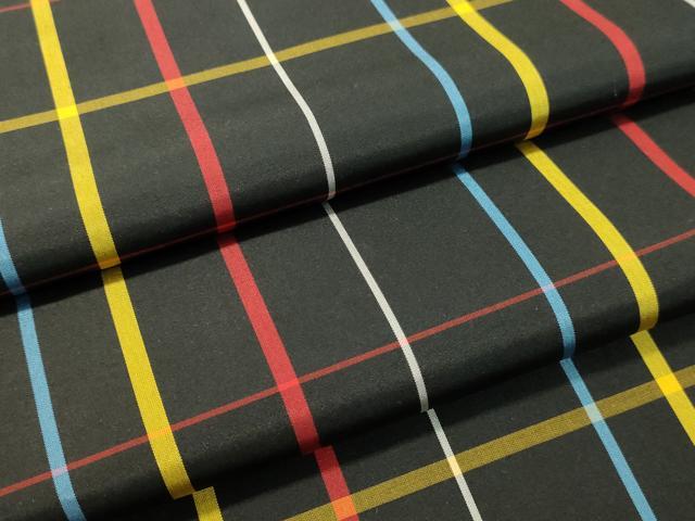 平和屋着物●本場縞大島紬　格子　正絹　逸品　DAAR4294tw