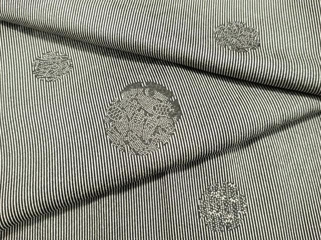 平和屋着物●江戸小紋　雪輪重ね文　さが美扱い　正絹　逸品　未使用　DAAR4296tw