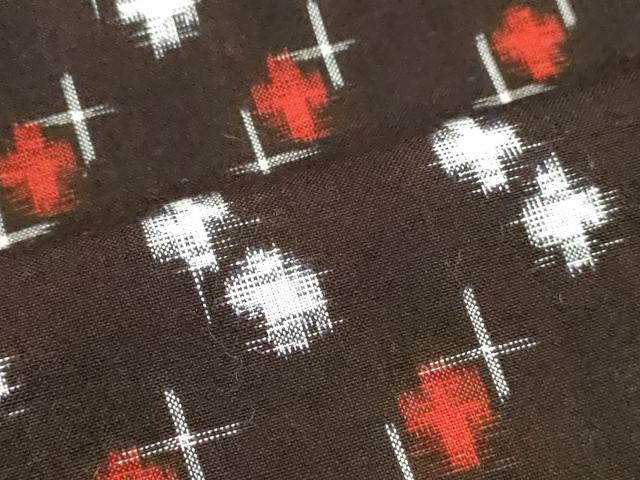 平和屋着物▽久留米絣　単衣　十字絣　綿　逸品　未使用　DAAR4302tw 平和屋着物▽久留米絣 単衣 十字絣 綿 逸品 未使用 DAAR4302tw