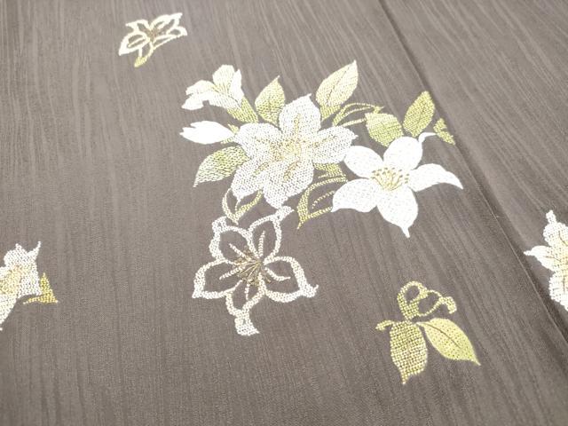 平和屋着物○訪問着 総刺繍 草花文 金糸 正絹 逸品 DAAR4312tw