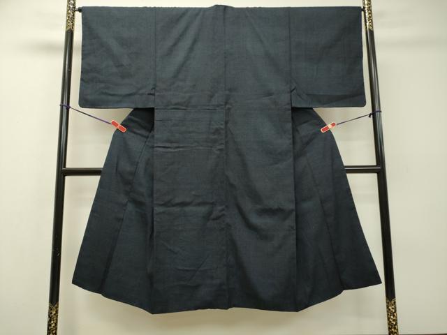 平和屋着物●男性　紬　十字絣　正絹　逸品　DAAR4316tw