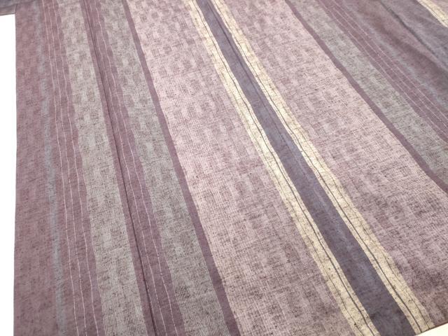 平和屋着物●上質な紬　間道　やまと誂製　背抜き仕立て　正絹　逸品　DAAR4328tw