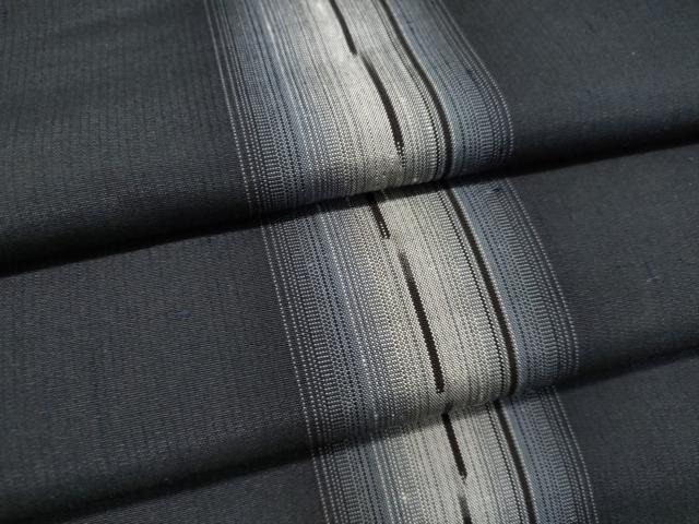 平和屋着物●上質な紬　間道  　正絹　逸品　未使用　DAAR4360tw