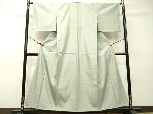 平和屋着物○上質な紬 十字絣文様 正絹 逸品 AAAZ0157zg 平和屋着物