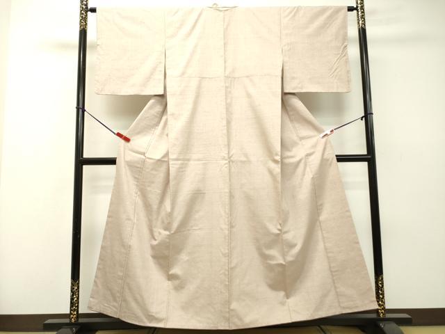 平和屋着物●結城紬　薄柿色　正絹　逸品　DAAR4430tw 平和屋着物○結城紬 薄柿色 正絹 逸品 DAAR4430tw