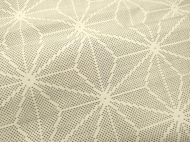 平和屋着物○本場大島紬 白大島 9マルキ 麻の葉文様 正絹 逸品 DAAR4433tw