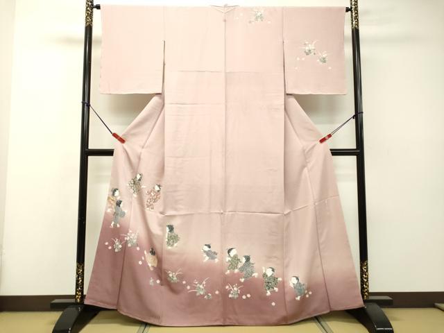 平和屋着物●訪問着　友禅　作家物　童うた　暈し染め　高島屋扱い　正絹　逸品　未使用　DAAR4492tw