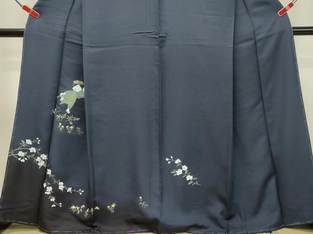 平和屋着物○訪問着 童子草花文 暈し染め 金銀彩 正絹 逸品