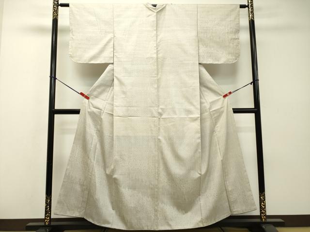 平和屋着物●訪問着　紬地　霞文　正絹　逸品　DAAR4514tw