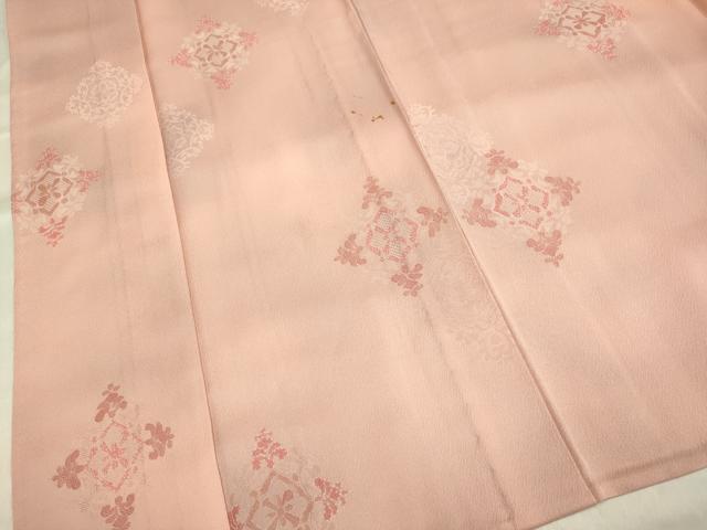 平和屋着物▽上質な小紋 単衣 地紋起こし 花菱文 暈し染め