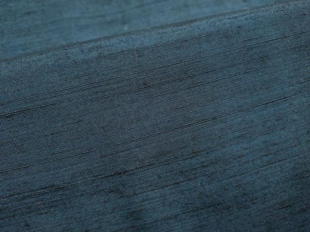 平和屋着物▽男性 紬 単衣 アンサンブル 暗い藍鉄色 正絹 逸品 DAAR5515du 