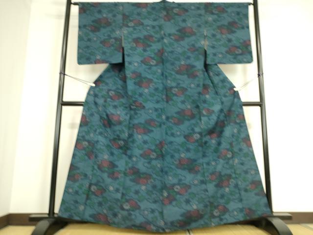 平和屋着物□極上 紬 間道 黒地 逸品 CZAA3220s5