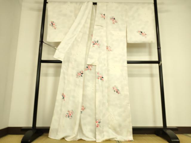 平和屋着物▽男性 小紋 単衣 霞文 綿 逸品 DAAV5784az 