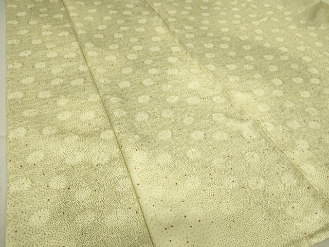 平和屋着物▽上質な小紋 単衣 霞菊文 正絹 逸品 DAAS0182az