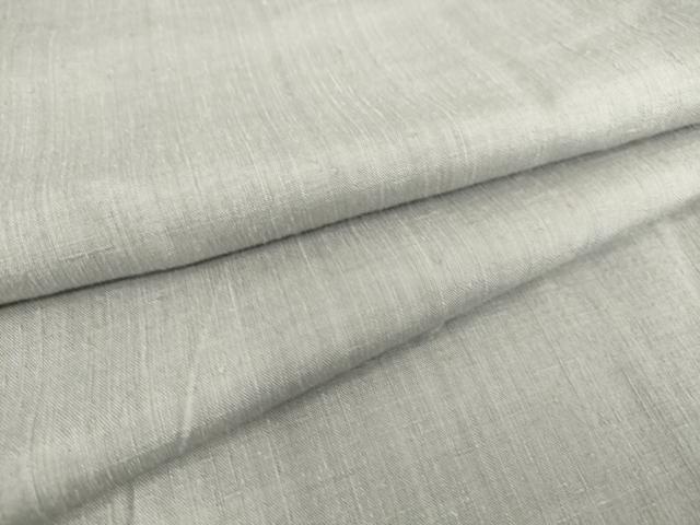 平和屋着物▽本場結城紬　重要無形文化財　単衣　霞色　正絹　逸品　DAAS0192az