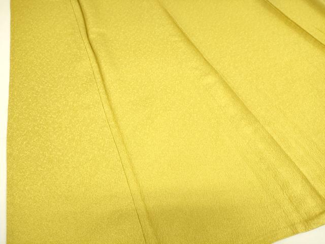 平和屋着物▽上質な色無地 単衣 芥子色 正絹 逸品 DAAS0202az