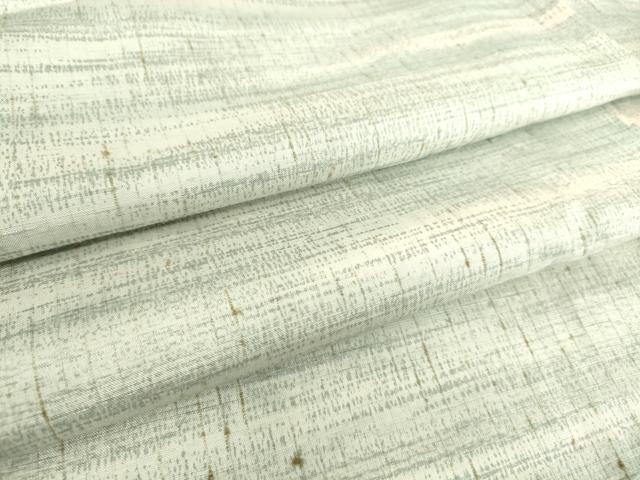 平和屋着物▽上質な紬　単衣　横段霞文　正絹　逸品　DAAS0259az