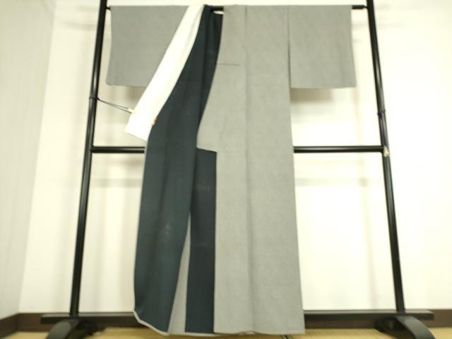 平和屋着物▽江戸小紋　単衣　角通し　正絹　逸品　DAAS0310az_2