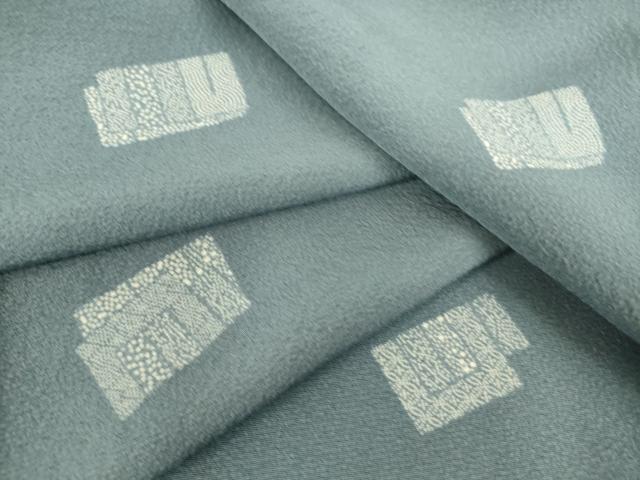 平和屋着物▽上質な小紋　単衣　源氏香　正絹　逸品　未使用　DAAS0341az