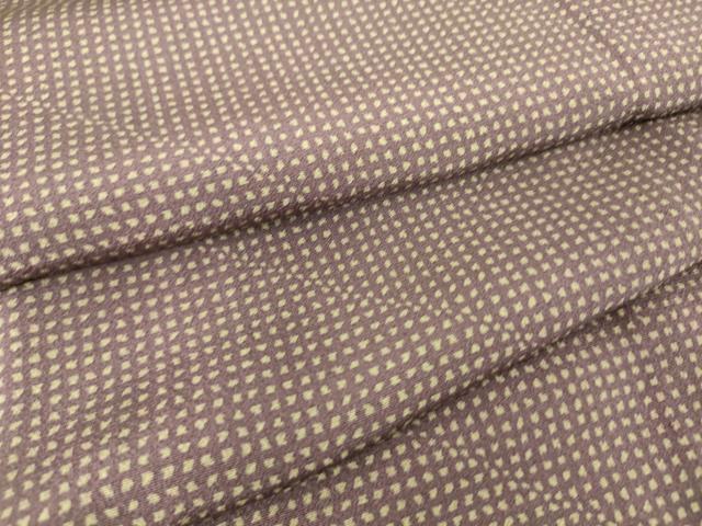 平和屋着物▽上質な小紋 単衣 斜線文 正絹 逸品 DAAS0359az 平和屋着物