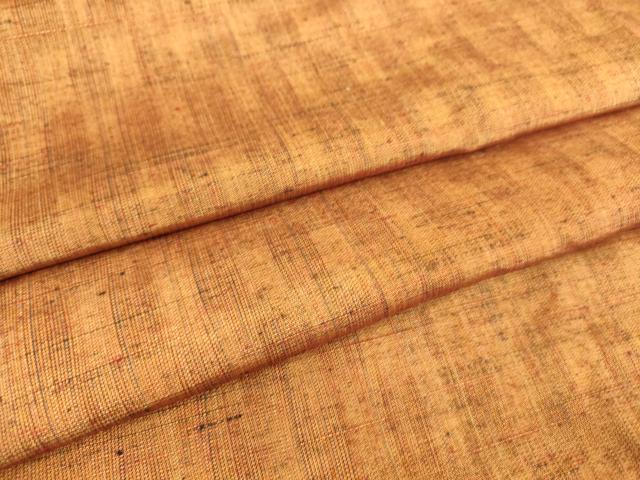 平和屋着物▽上質な紬　単衣　霞文　正絹　逸品　DAAS0439az