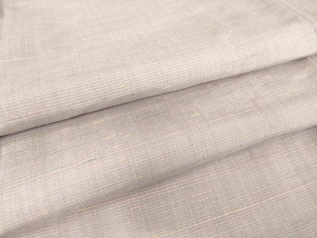 平和屋着物▽紅花紬　米沢　単衣　霞文　やまと誂製　正絹　逸品　DAAS0459az