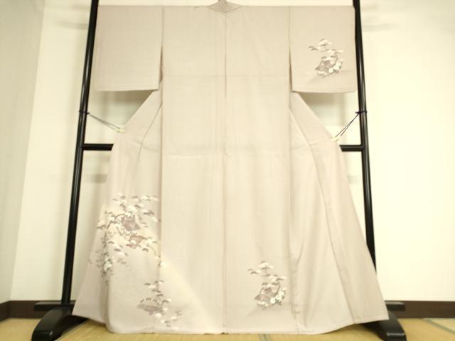 平和屋着物▽訪問着 単衣 風景花文 正絹 逸品 DAAS0513az