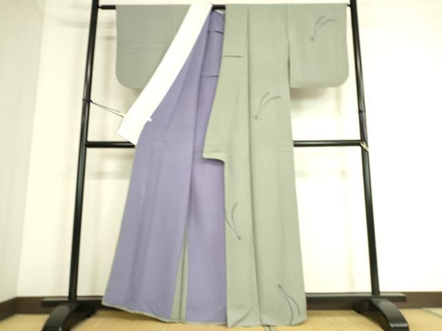 平和屋着物▽世界的人形師　辻村寿三郎　ジュサブロー　小紋　単衣　兎　舞桜　正絹　逸品　DAAS0531az 小紋